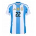 Argentina Lautaro Martinez #22 Prima Maglia Copa America 2024 Manica Corta